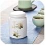 Porcelain Container Organizer Tea Sealed Storage Jars With Lids Ceramic Storage Tin Pot For Spices Tea Coffee Candy Bottle Boxes,Yaguangbailanhua