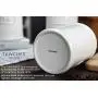 Canisters Sets for the Kitchen, Safer and Healthier Ceramic Kitchen Canisters set of 3 for Saving Coffee Tea Sugar Jars with Airtight Lids White Canister Food Storage jars TAWCHES TC001(B White 3pcs)