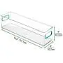 Boîtes de Rangement en Plastique Réglables mDesign avec Poignées pour Cuisine, Cellier, Placard, Réfrigérateur, Congélateur – Organisateur Long et Étroit pour Collations, Légumes, Légumes et Pâtes – Pack de 2 – Transparent/Bleu Boîtes de Rangement en Plastique Réglables mDesign avec Poignées pour Cuisine, Cellier, Placard, Réfrigérateur, Congélateur – Organisateur Long et Étroit pour Collations, Légumes, Légumes et Pâtes – Pack de 2 – Transparent/Bleu