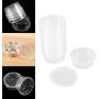 Toyvian Clear Jars Mini Toy Storage Containers Plastic Transparent Small Foam Balls Box with Cover for Kids Adults 50pcs 20g