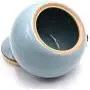 Wahdawn Porcelain Tea Jar with Airtight Lid, 8.8 Ounces(250g) Ceramic Container Coffee Canister Sugar Caddy Pot, Kitchen Storage Organizer Traditional Decor Collection,Business Craft Gift (Blue)