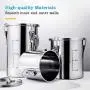 Contenants de conservation alimentaires en acier inoxydable 304 avec couvercles, sans BPA, grands, pot à biscuits, pot à céréales, pot à café, contenants pour garde-manger, bocaux pour bonbons, 5L/10L/18L Contenants de conservation alimentaires en acier inoxydable 304 avec couvercles, sans BPA, grands, pot à biscuits, pot à céréales, pot à café, contenants pour garde-manger, bocaux pour bonbons, 5L/10L/18L