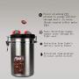 Oteshina Coffee Flour Sugar Stainless Steel Container Storage Canister Vacuum Co2 Valve Large 64.6 Oz - Jars Boxes Bottles Jars Boxes Container Canister Vacuum Cleaner Stainle
