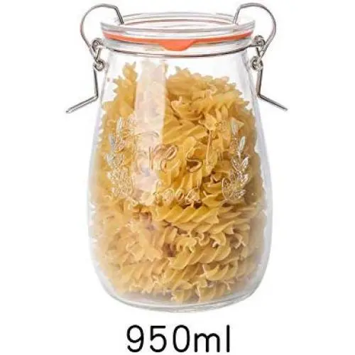 Glasflasche Yl Ly mit Versiegelung, Marmeladenglas, Passionsfrucht-Honig-Zitronenglas, durchsichtig, für Zuhause, Mehrkorn-Bonbons, Aufbewahrungstank 950ml