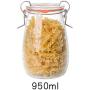 Yl Ly Glass Bottle Sealed Jar Passion Fruit Honey Lemon Transparent Jar Home Multi-Grain Candy Storage Tank 950Ml