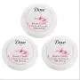Dove Beauty Cream. Nourishment and Moisturizing for all Skin Types. Lightweight Formula. Non-Oily. Pink. 2.53 Fl.Oz. Pack of 3