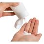 6PCS 100ml White Empty Refillable Travel Plastic With Flip Cap For Cosmetic Body Hand Lotion Shampoo Squeeze Bottle (100ml)