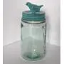 Glory & Grace Jardin Français Rustique Contenant Mason Jar à Oiseaux Bleu Optionnel