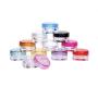 12Pcs 0.17 oz Plastic Square Cosmetic Jars Sample Bottles Case for Cosmetic Face Cream Lip Balm Travel Home Use Empty Refillable Reusable(Lid Color Random)