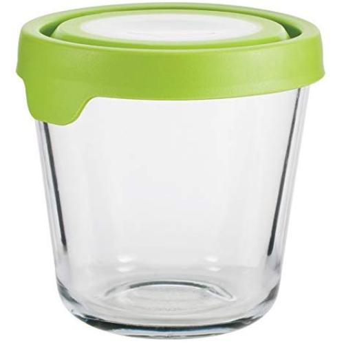 Anchor Hocking Trueseal Glass Food Storage Containers Airtight Lids, 3.5 Cup Tall, Green - 12191ECOM