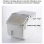 Ensemble de 2 Pots de Rangement Alimentaire Étanches pour Cuisine, Rangement Céréales avec Roulettes, Couvercles Étanches Transparents, Plastique BPA Free & Sans BPA, Garde les Aliments Sèches et Frais, Idéal pour Gagner de l'Espace Ensemble de 2 Pots de Rangement Alimentaire Étanches pour Cuisine, Rangement Céréales avec Roulettes, Couvercles Étanches Transparents, Plastique BPA Free & Sans BPA, Garde les Aliments Sèches et Frais, Idéal pour Gagner de l'Espace