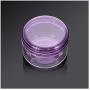 XTKID Mini Cosmetic Empty Jar Pot Eyeshadow Makeup Face Cream Container Plastic Nail Art Cosmetic Round Travel Bottle Set- 10 Pcs (Color : Pink)