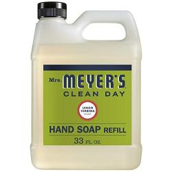 Mrs. Meyer’s Clean Day Liquid Hand Soap Refill, Lemon Verbena Scent, 33 ounce bottle