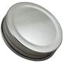 Sunshine Mason Co. Pint Regular Mouth Glass Mason Jars with White Plastic Storage Lids 6 Pack