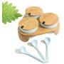 DUDDP Storage Spice lar set Spice jar with Rack Melamine Seasoning Box Set, Spice Container, Sturdy & Stylish, Kitchen Supplies Storage Container Pots with Spoons (Color : Blue)