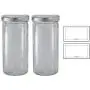 8 oz Clear Thick Glass Tall Paragon Airtight Jar with Silver Metal Cap (2 pack) + Labels for Hot and Cold Fill 8 oz Clear Thick Glass Tall Paragon Airtight Jar with Silver Metal Cap (2 pack) + Labels for Hot and Cold Fill