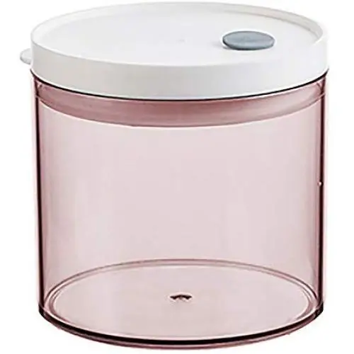 Contenant hermétique pour aliments avec bouchon rond, boîtes d'emballage pour céréales empilables, réservoirs de stockage pour multi-grains, fruits secs, thé, etc. Économise de l'espace, durable, rose - 600ml Contenant hermétique pour aliments avec bouchon rond, boîtes d'emballage pour céréales empilables, réservoirs de stockage pour multi-grains, fruits secs, thé, etc. Économise de l'espace, durable, rose - 600ml