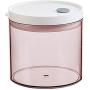 Airtight Food Storage Canister With Round Sealing Cap,Cereal Containers For Storage Stackable,Food Storage Tank For Multigrain,Dried Fruit,Tea,Etc.Save Space,Durable,Pink-600ML