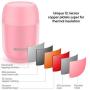 Food Jar Insulated Lunch Containers Nomeca 16 Oz Stainless Steel Thermoses Food Flask Lunch Vacuum Bottle with Folding Spoon (Pink)