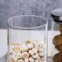 Glas Kaffeekannen mit Lebensmittelechtem Deckel, Kaffeebehälter, mit CO2-Ventil und Messlöffel, Ideal zum Aufbewahren von frischem Kaffee, Tee, Gewürzen, Zucker, Salz und mehr (95130mm)
