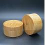 1Pcs 1OZ/30ml Empty Refillable Eco-friendly Bamboo Comestic Make-up Loose Powder Box Case Jar Pot Container Holder With Screw Lid Powder Puff And Sifter