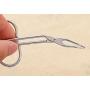 3.35'' Professional Stainless Steel Eyebrow Tweezers Facial Hair Tweezer Scissors Shaped Eyebrow Nose Hair Clip Remover Flat Tip Tweezers Hair Plucker For Hair And Eyebrows Personal Care(Silver)