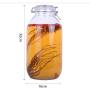 Yl Ly Sealed Cans, Glass Jars, Transparent Glass, Kimchi, Medicinal Cans, Storage Tanks, Miscellaneous Grains, 3.2L 5L5L (With Scale)