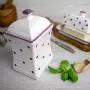 City to Cottage Handmade White and Purple Polka Dot Large Ceramic 31.5oz/900ml Kitchen Storage Jar with Lid | Pottery Canister, Cookie Jar, Housewarming Gift City to Cottage Handmade White and Purple Polka Dot Large Ceramic 31.5oz/900ml Kitchen Storage Jar with Lid | Pottery Canister, Cookie Jar, Housewarming Gift