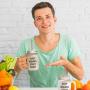 Brown Stop Wishing Start Doing Frosted Glass Mason Jar With Straw