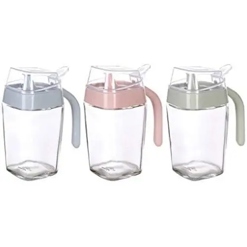 JUSTDOLIFE Ölspender Set Kochöl Cruet Ölspender Flasche Essigbehälter Küchengeräte