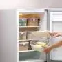 Grain Storage Box,Household Kitchen Plastic Withcovered Transparent Jar Miscellaneous Grain Storage Cans for Grains Storage,White