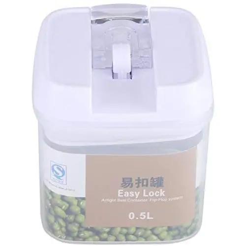 Emaillierte Lebensmittelbehälter, Idalinya, Getreide, Nüsse, Müsli, Transparente Behälter, Küchenzubehör (0,5L)