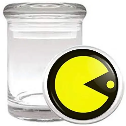 Pac Man Classic 80s Video Game Medical Odorless Glass Jar Pac Man Classic 80s Video Game Medical Odorless Glass Jar