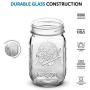 Ball Mason Jars 16 oz/Pint - 12 Regular Mouth Jars with Airtight lids & Bands - For Canning, Fermenting, Pickling - Beverages & Jar Decor. Microwave & Dishwasher Safe, Toxin Free.+ SEWANTA Jar Opener