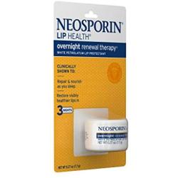 Neosporin Lip Health Overnight Renewal Therapy 0.27 oz (Pack of 3)