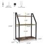 Spice Rack Spice Organizer 3-tier Standing Kitchen Bathroom Countertop Storage Organizer, Spice Bottle Jars Holder Rack Iron Shelf Structure by 1Easylife