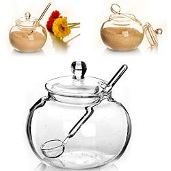 VT BigHome Household Transparent 250ml Glass Jar Candy Sugar Bowl Storage Bowl