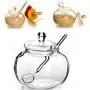VT BigHome Household Transparent 250ml Glass Jar Candy Sugar Bowl Storage Bowl