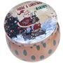 Amosfun Weihnachts-Cookie- und Süßigkeitenbehälter, Weihnachts-Kerzen-Dosen, Metall-Dosen für DIY Kerzenherstellung
