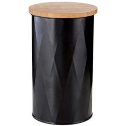 Premier Housewares Rhombus Storage Canister, Black, Medium