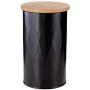 Premier Housewares Rhombus Storage Canister, Black, Medium