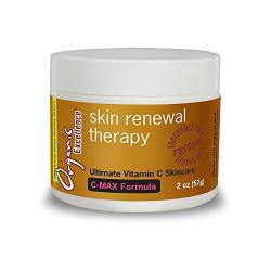 Organic Excellence Skin Renewal Therapy With Vitamin C to Stimulate Collagen Production and Increase Skin Cell Renewal, Face & Neck Moisturizing Cream For Dry or Mature Skin