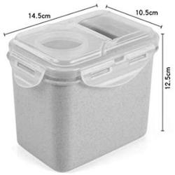 Sealed cans, food storage cans, whole grain storage boxes, 4 sets with lid storage tanks