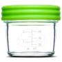 Nellam Baby Food Storage Containers - Leakproof, Airtight, Glass Jars for Freezing & Homemade Babyfood Prep - Reusable, BPA Free, 6 x 4oz Set, that is Microwave & Freezer Safe