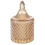 Yl Ly Seal Retro Crystal Candy Jar With Lid Candy Cans Sugar Cans Cotton Pads Storage Glass Biscuit Barrel Cookies Tin A