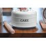 Kitchen Craft Living Nostalgia Airtight Cake Storage Tin/Cake Dome, 28.5 x 18 cm - French Grey