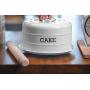 Kitchen Craft Living Nostalgia Airtight Cake Storage Tin/Cake Dome, 28.5 x 18 cm - French Grey