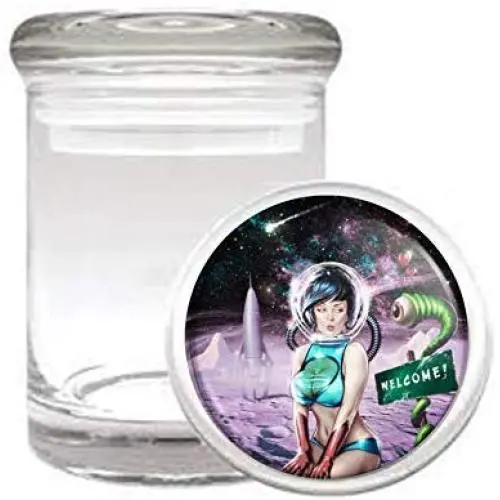 Customized Collectables Space Sluts Ver2 Sci-Fi Pinup Pulp Medical Odorless Glass Jar Customized Collectables Space Sluts Ver2 Sci-Fi Pinup Pulp Medical Odorless Glass Jar