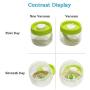 Food Storage Containers Plastic with Lids Airtight Bpa Free Large, Cereal Storage Containers Dispenser Cookie Jar for Kitchen Pantry Organization Canister Candy Bulk, 1.2L (Color : White)