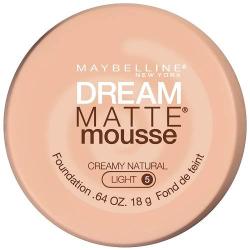 Maybelline New York Dream Matte Mousse Foundation, Creamy Natural, 0.64 Fl Oz (Pack of 1)